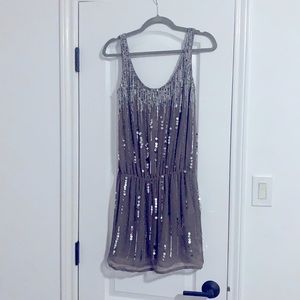 NWT Arden B Sequin/Chiffon Tank Dress